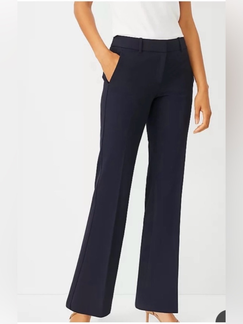Ann Taylor Factory Women's Navy Trouser petite pant